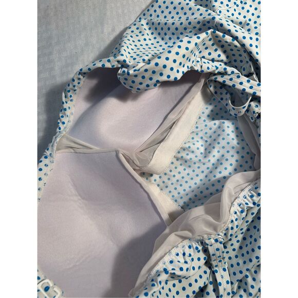 Coco reef halter swim top 34dd bra slimming dots flowers rn#85736 - Picture 5 of 11